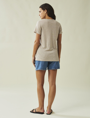 Lexington Clothing - Ashley Jersey Tee - t-shirts & tops - beige melange - 2