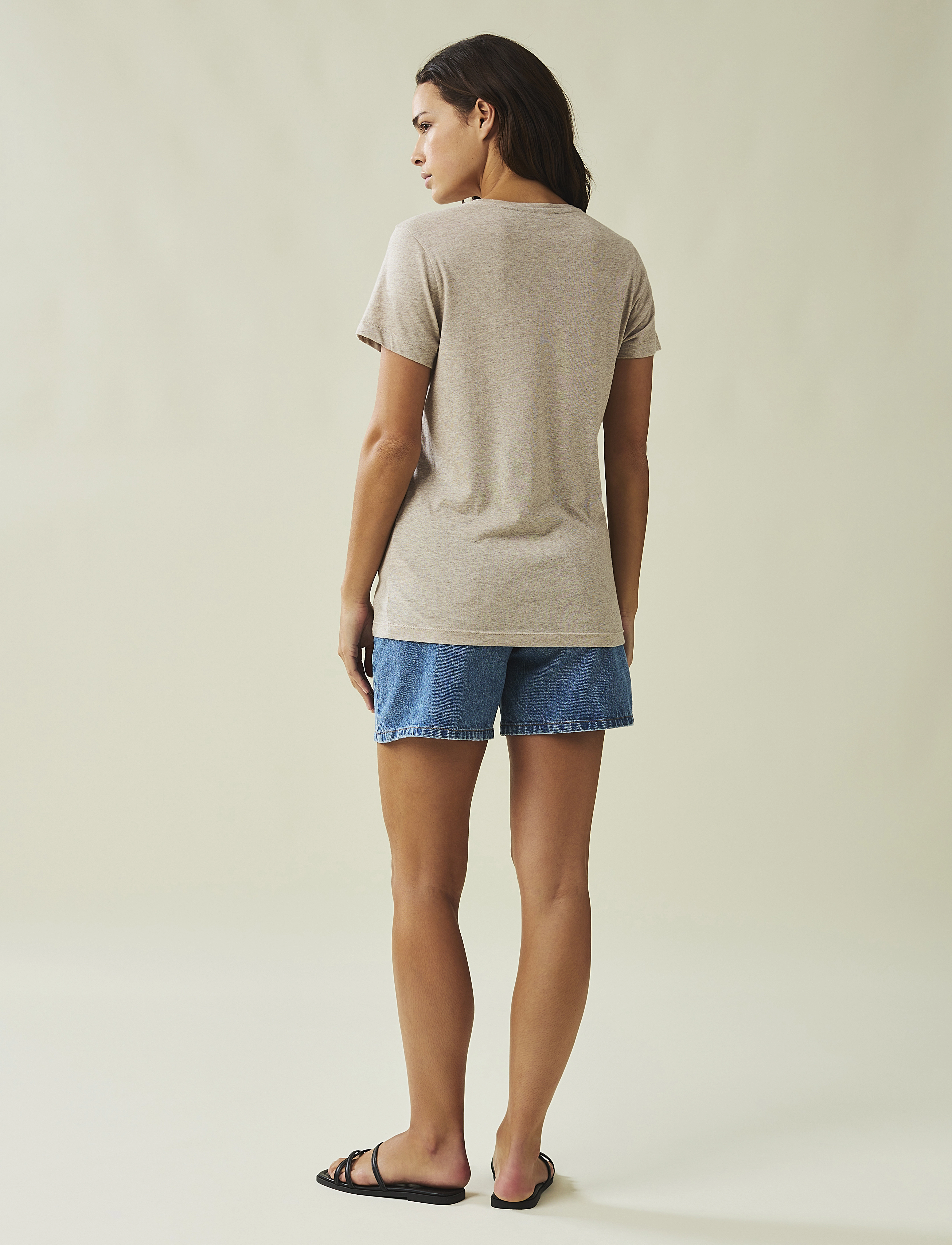 Lexington Clothing - Ashley Jersey Tee - beige melange - 2