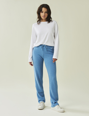 Lexington Clothing - Jenna Jersey Pants - püksid - blue melange - 1