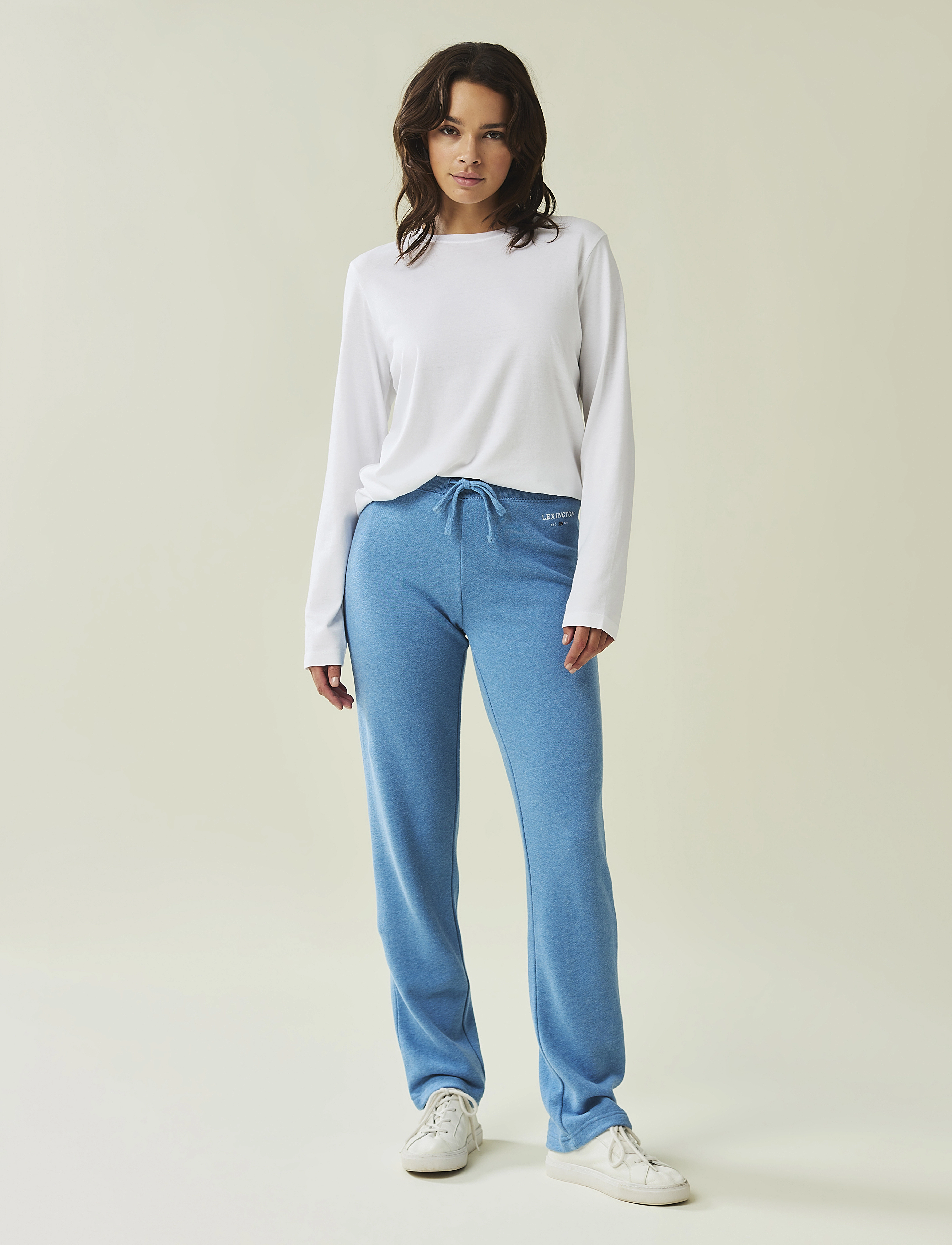 Lexington Clothing - Jenna Jersey Pants - blue melange - 1
