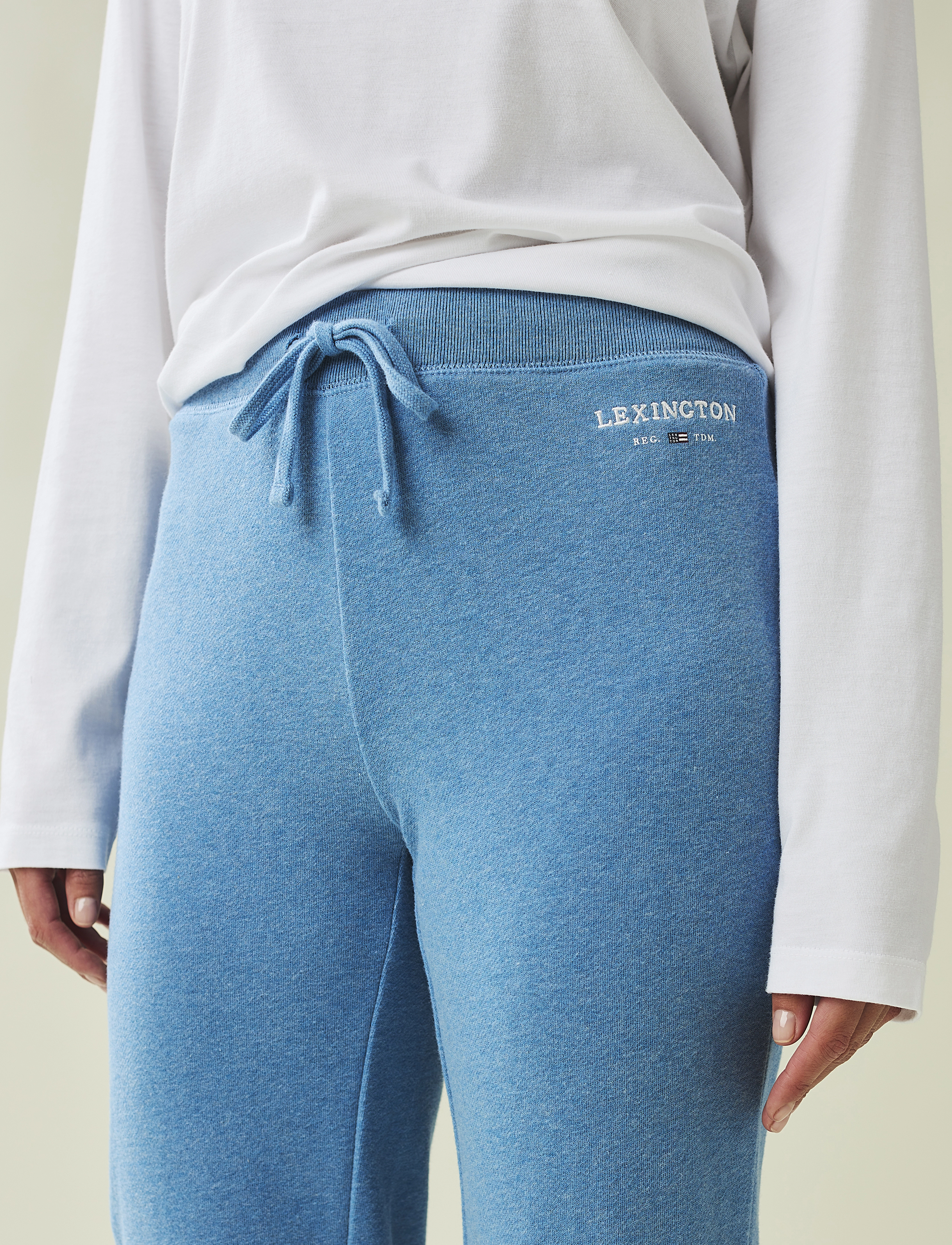 Lexington Clothing - Jenna Jersey Pants - blue melange - 3