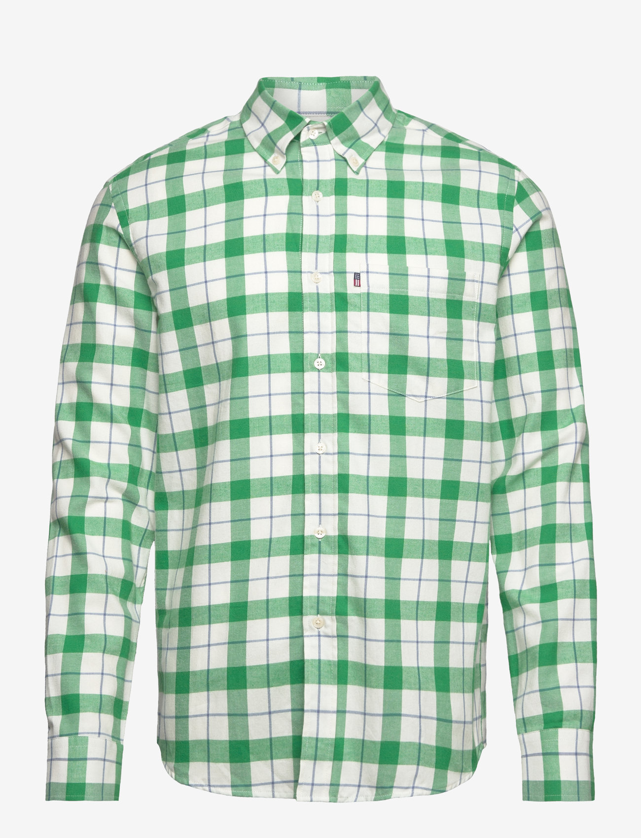Lexington Clothing - Casual Flannel Check B.D Shirt - flanell-hemden - green/white check - 1