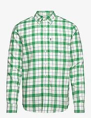 Lexington Clothing - Casual Flannel Check B.D Shirt - rutiga skjortor - green/white check - 0