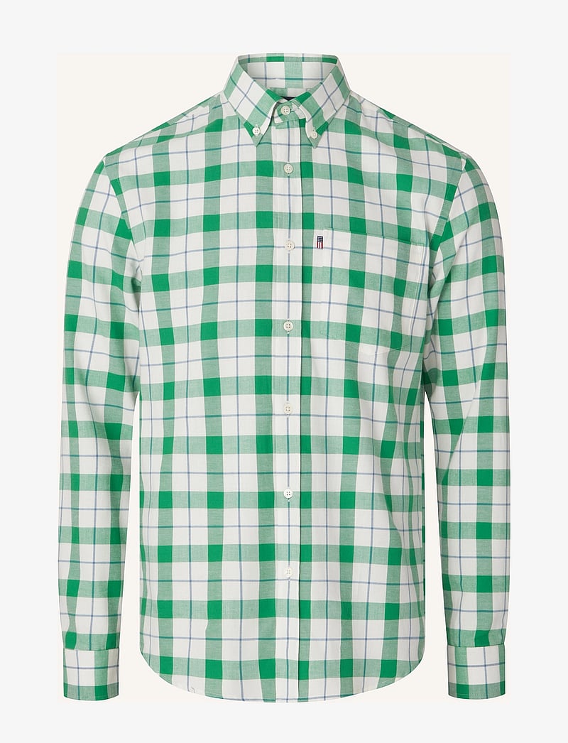 Lexington Clothing - Casual Flannel Check B.D Shirt - flanell-hemden - green/white check - 2