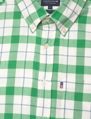 Lexington Clothing - Casual Flannel Check B.D Shirt - ternede skjorter - green/white check - 5