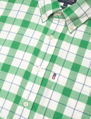 Lexington Clothing - Casual Flannel Check B.D Shirt - rutiga skjortor - green/white check - 6