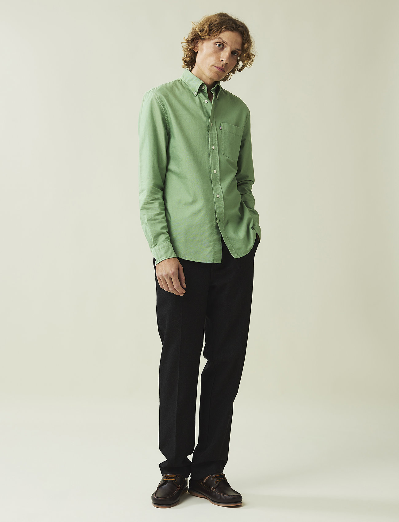 Lexington Clothing - Casual Oxford B.D Shirt - oxford-skjortor - green - 1