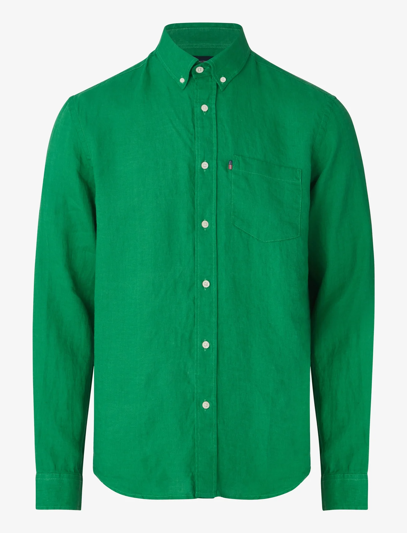 Lexington Clothing - Casual Linen Shirt - hørskjorter - green - 0