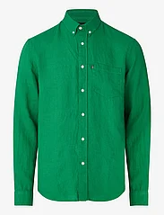 Lexington Clothing - Casual Linen Shirt - pellavakauluspaidat - green - 0