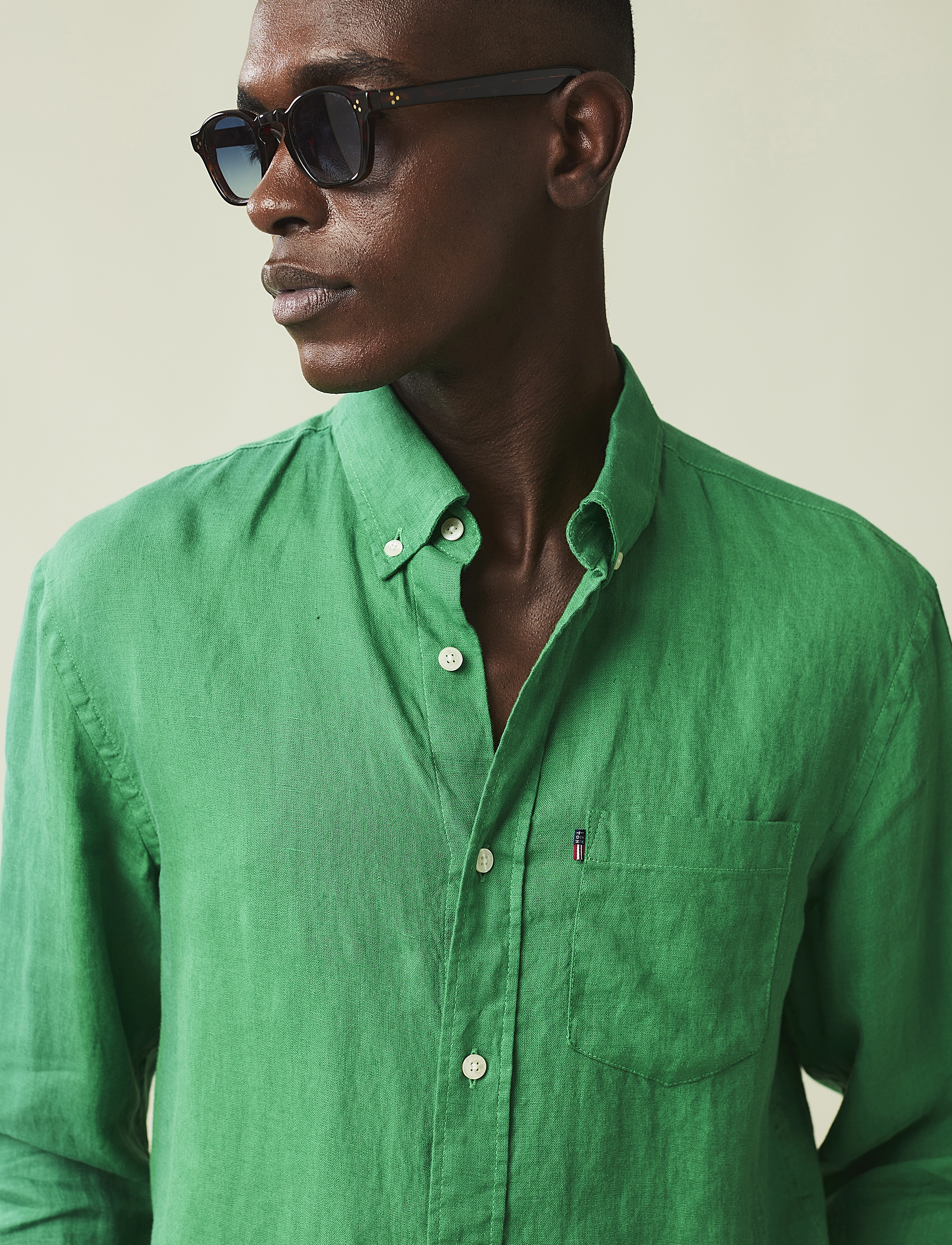 Lexington Clothing - Casual Linen Shirt - green - 3