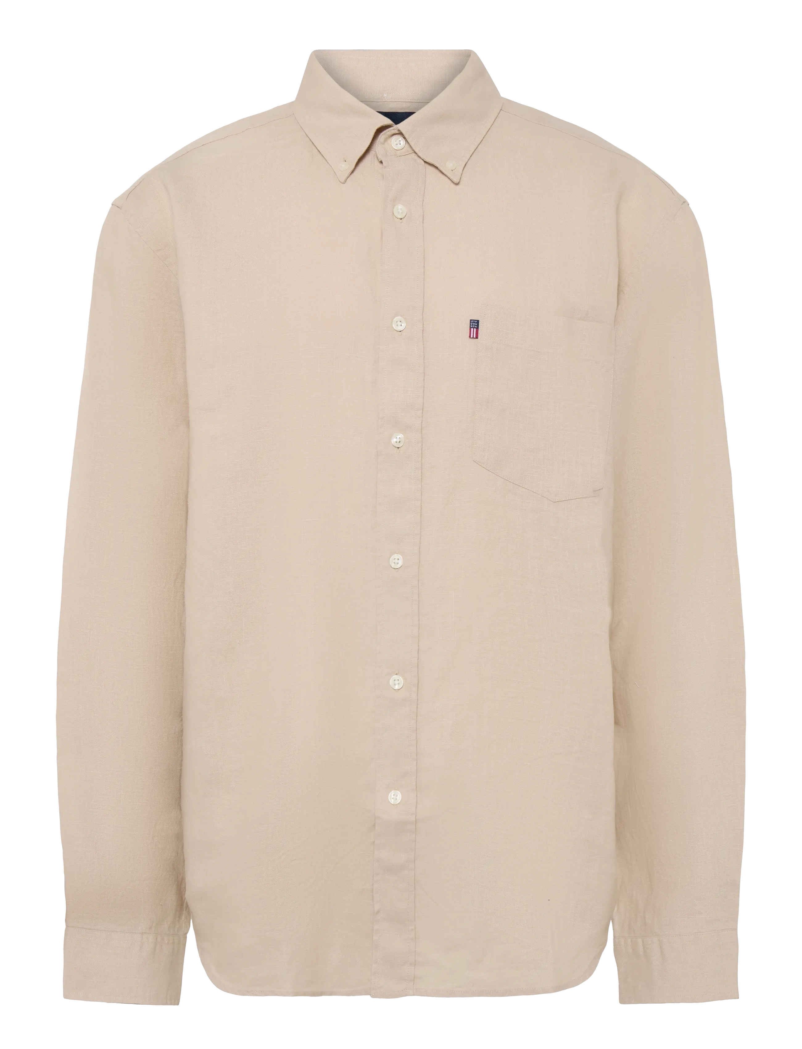 Lexington Clothing Casual Linen Shirt - Kleidung - LIGHT BEIGE / beige