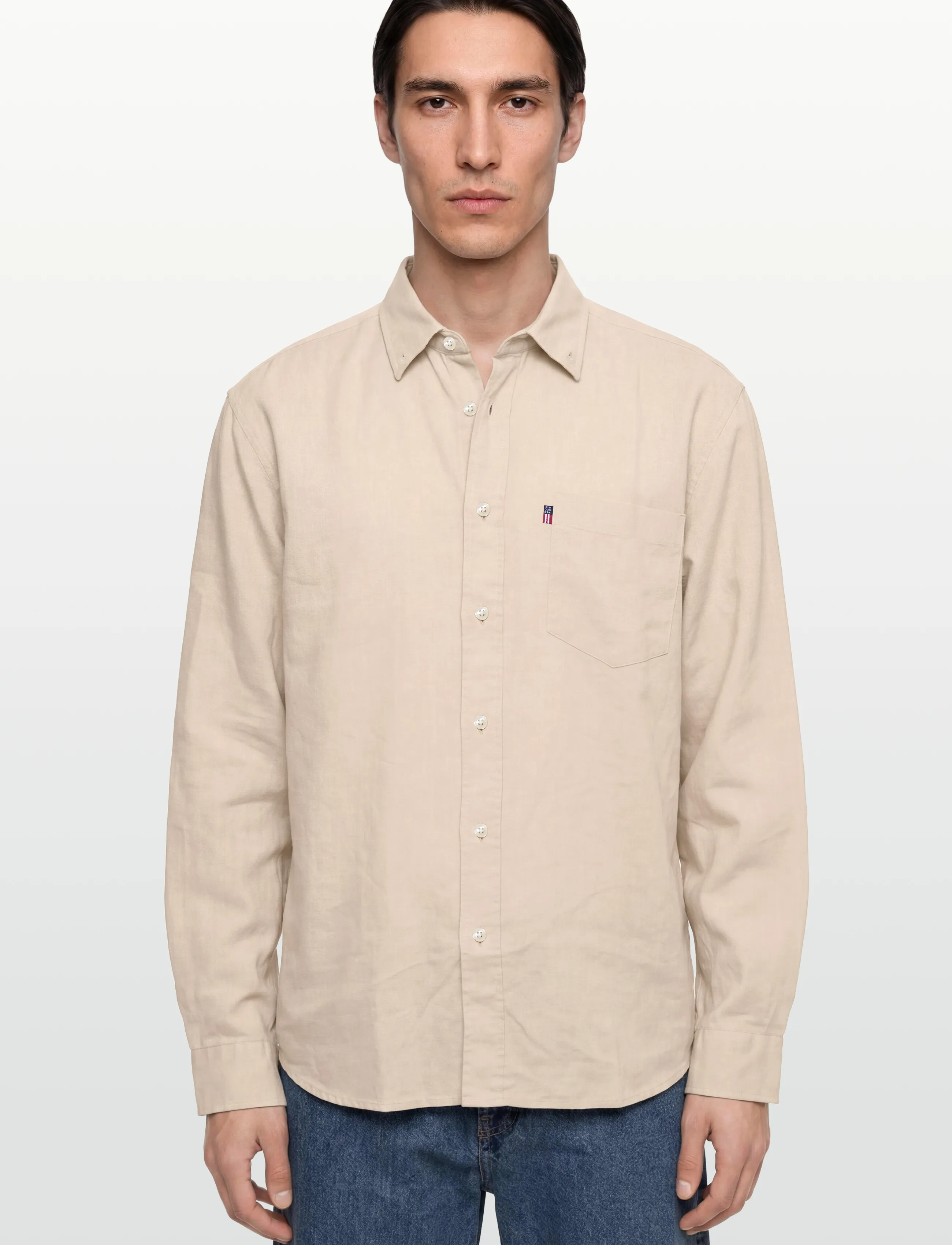 Lexington Clothing - Casual Linen Shirt - light beige - 3