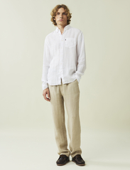 Lexington Clothing - Casual Linen Shirt - pellavakauluspaidat - white - 1