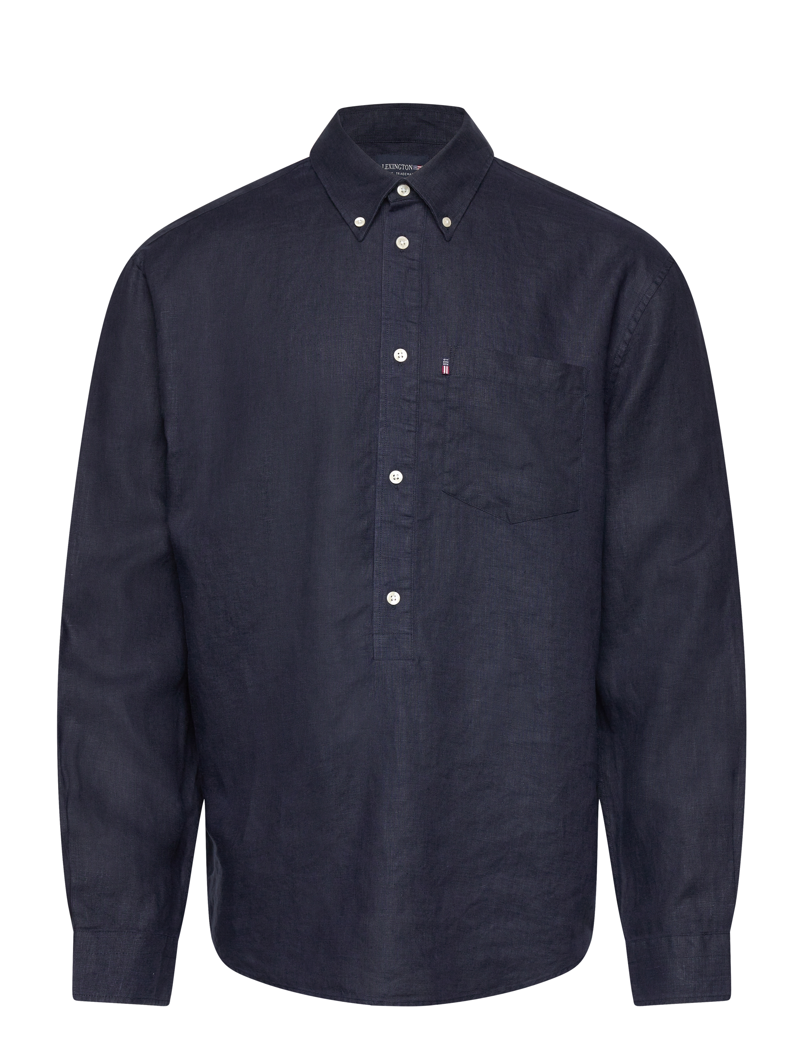 Lexington Clothing Paul Linen Pull Over Shirt - Clothing - DARK BLUE / navy