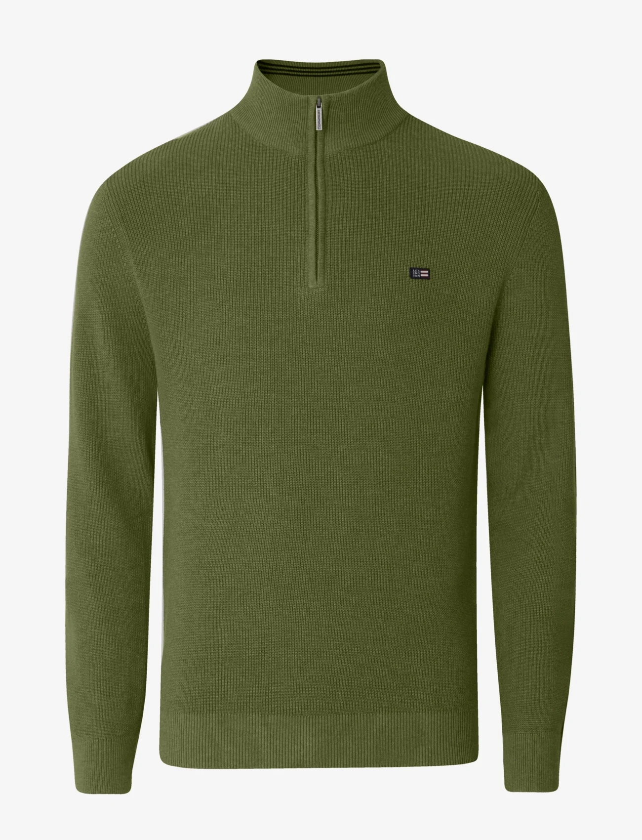Lexington Clothing - Clay Cotton Half-Zip Sweater - mænd - green - 0