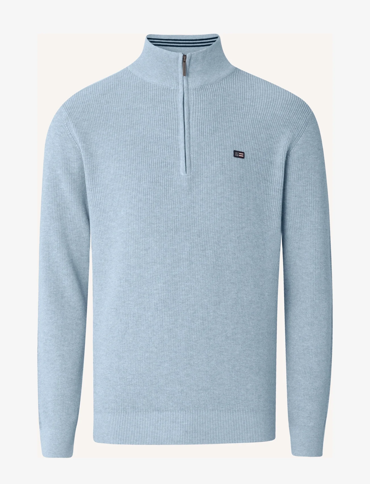 Lexington Clothing - Clay Cotton Half-Zip Sweater - heren - light blue - 0