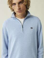 Lexington Clothing - Clay Cotton Half-Zip Sweater - mænd - light blue - 3