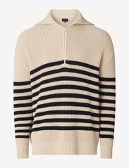 Lexington Clothing - Tom Dry Cotton Half-Zip Sweater - men - dk blue/white stripe - 0