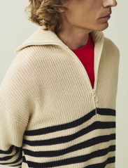 Lexington Clothing - Tom Dry Cotton Half-Zip Sweater - menn - dk blue/white stripe - 3