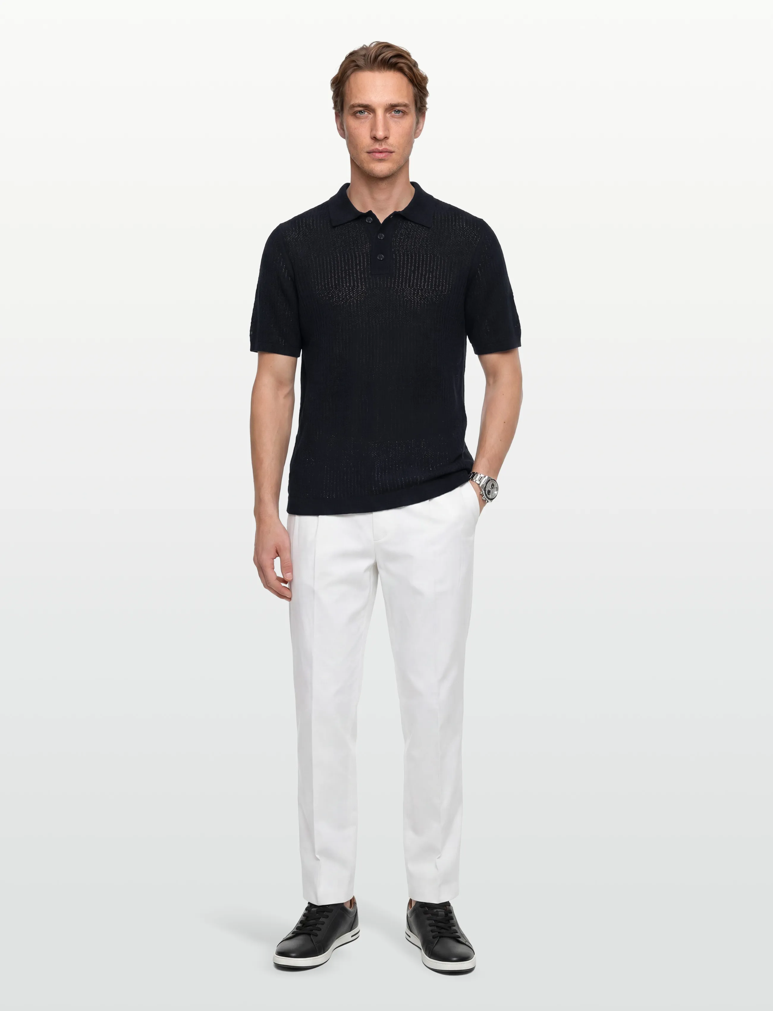 Lexington Clothing - Tim Boucle Polo Shirt - herren - dark blue - 0