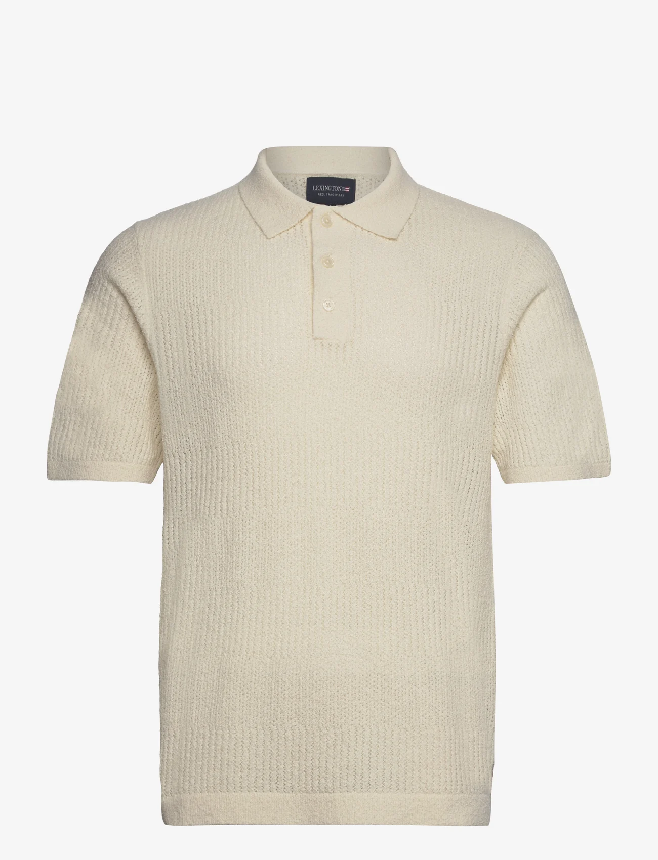 Lexington Clothing - Tim Boucle Polo Shirt - miesten - offwhite stripe - 0