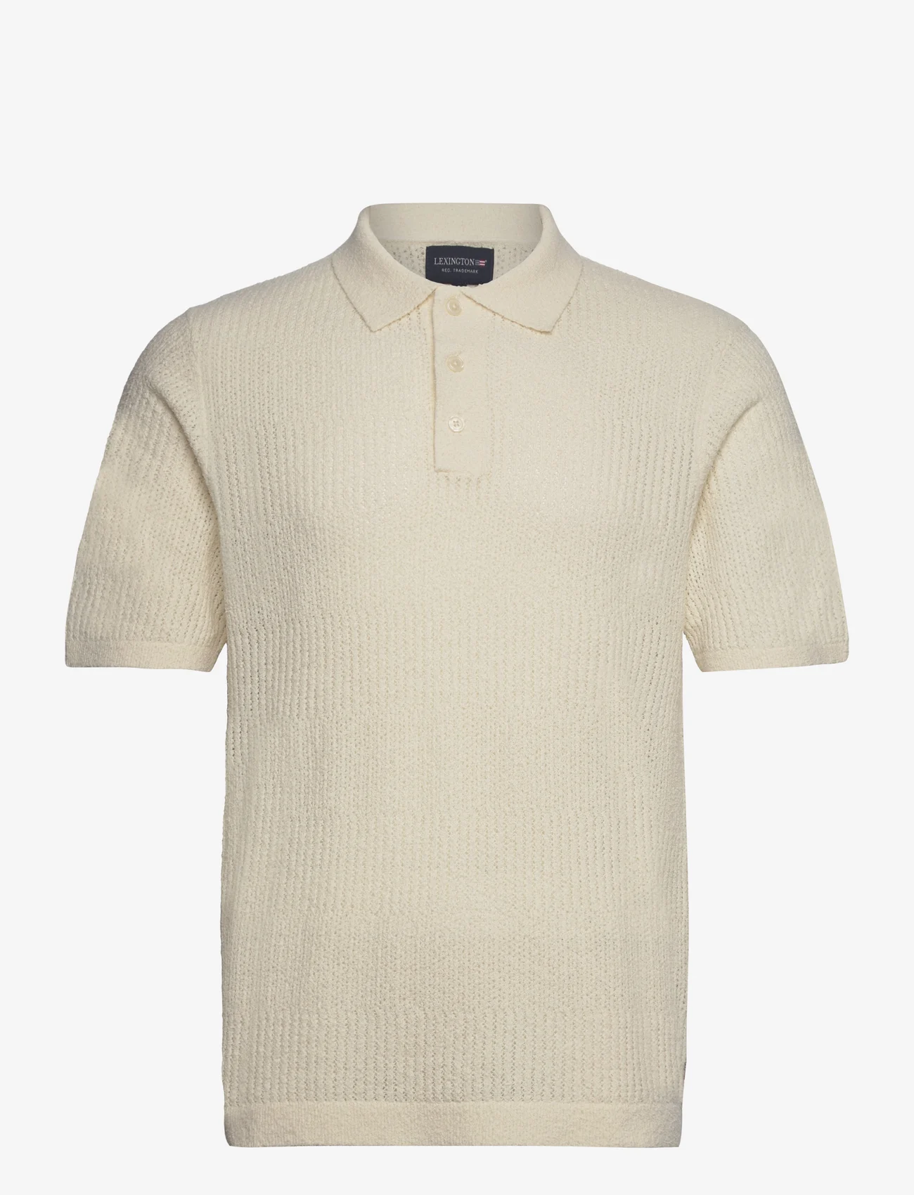 Lexington Clothing - Tim Boucle Polo Shirt - vyrams - offwhite stripe - 0