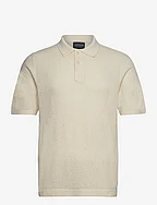 Tim Boucle Polo Shirt - OFFWHITE STRIPE