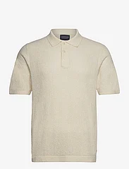 Lexington Clothing - Tim Boucle Polo Shirt - vyrams - offwhite stripe - 0