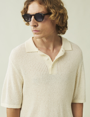Lexington Clothing - Tim Boucle Polo Shirt - vyrams - offwhite stripe - 4
