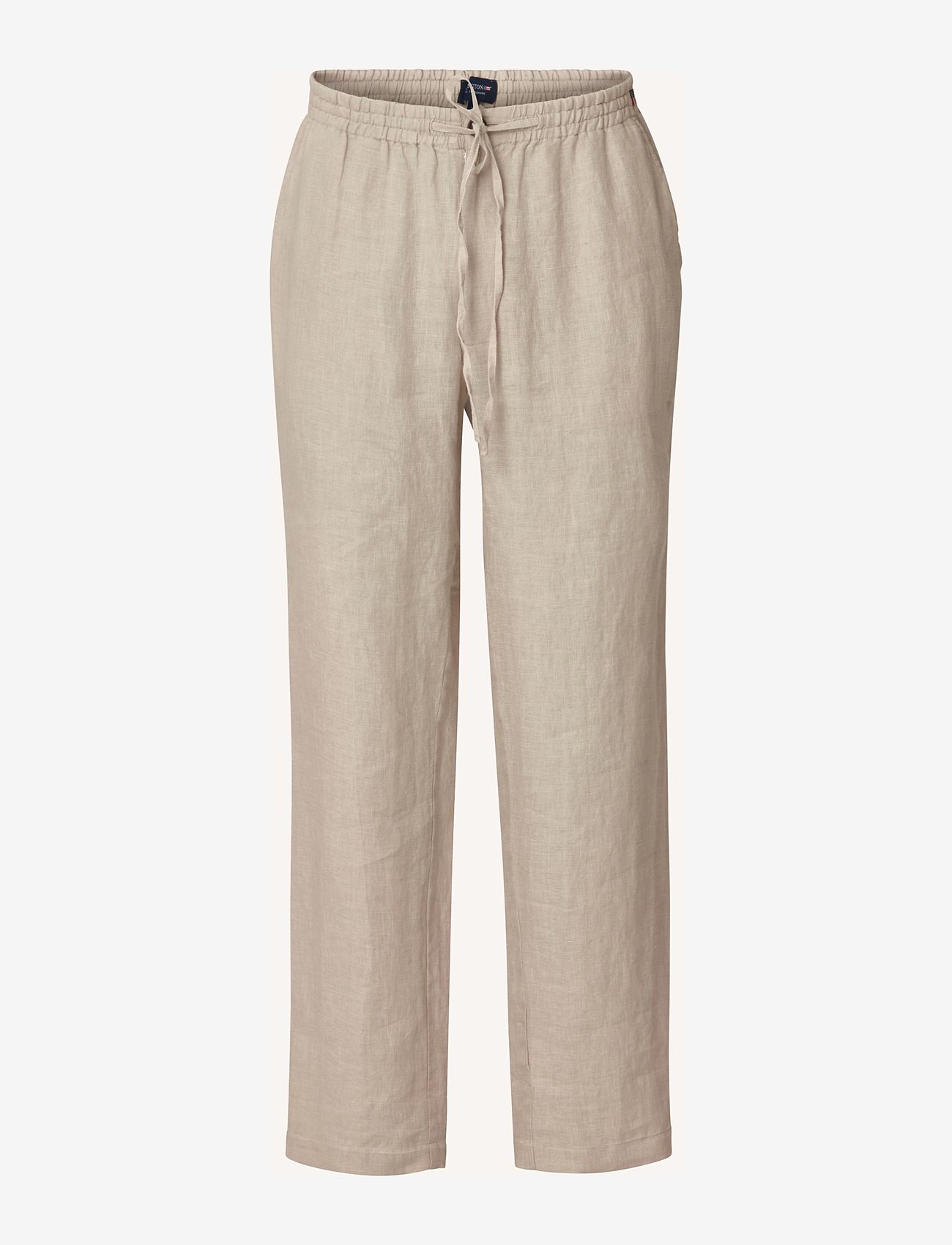 Lexington Clothing - Casual Linen Pants - lininės kelnės - light beige - 0