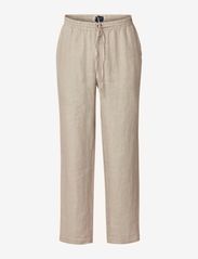 Lexington Clothing - Casual Linen Pants - lininės kelnės - light beige - 0