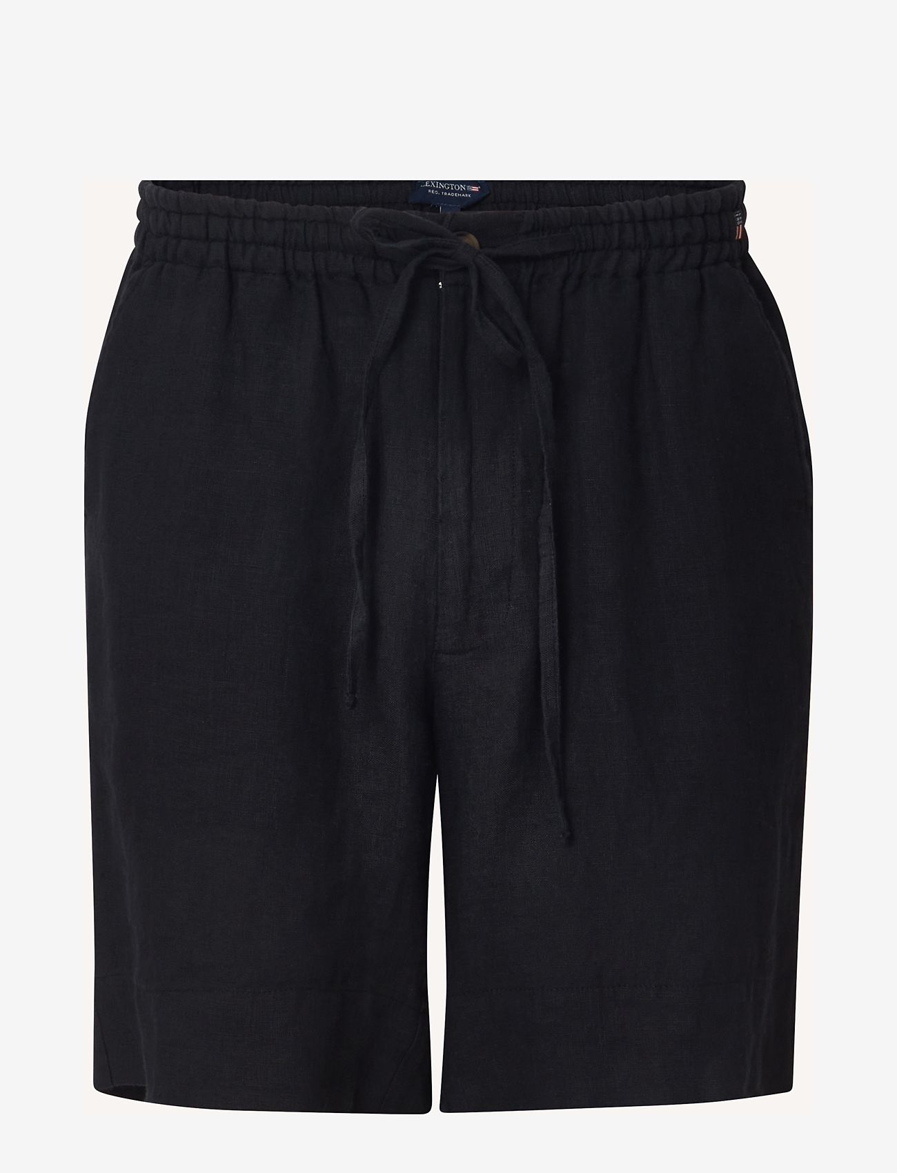 Lexington Clothing - Casual Linen Shorts - hørshorts - black - 0