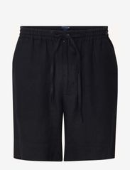Casual Linen Shorts - BLACK
