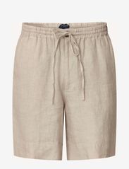 Lexington Clothing - Casual Linen Shorts - linnen shorts - light beige - 0