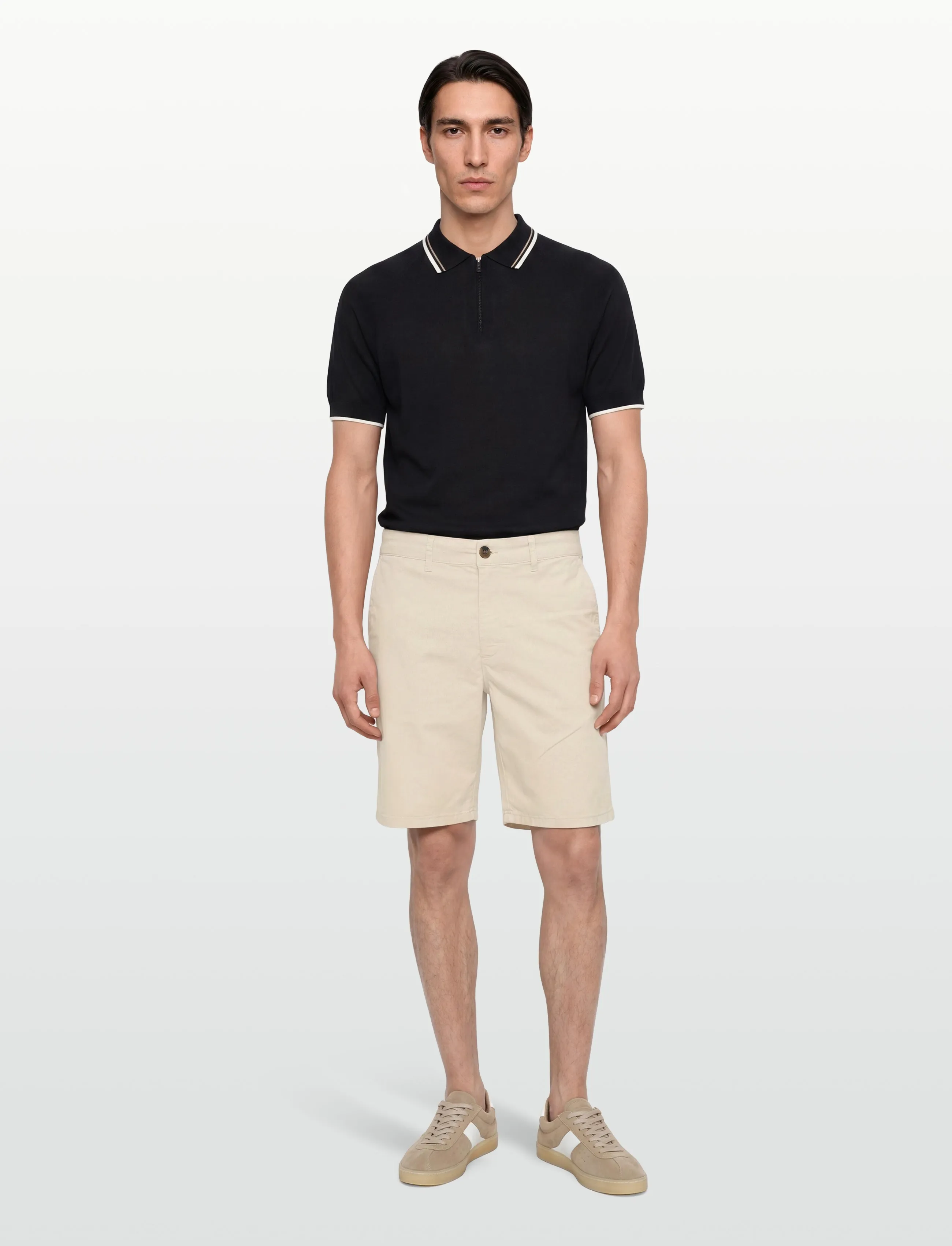 Lexington Clothing - Gavin Cotton Shorts - chinos shorts - beige - 0