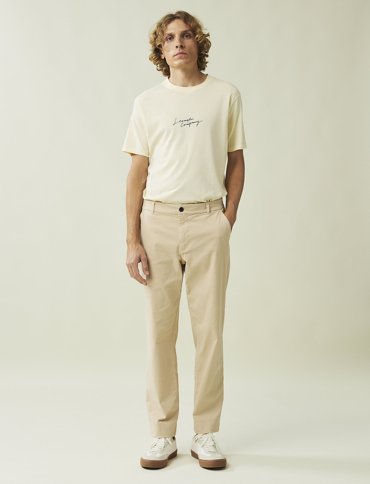 Lexington Clothing - Classic Elasticated Pants - chino's - light beige - 1