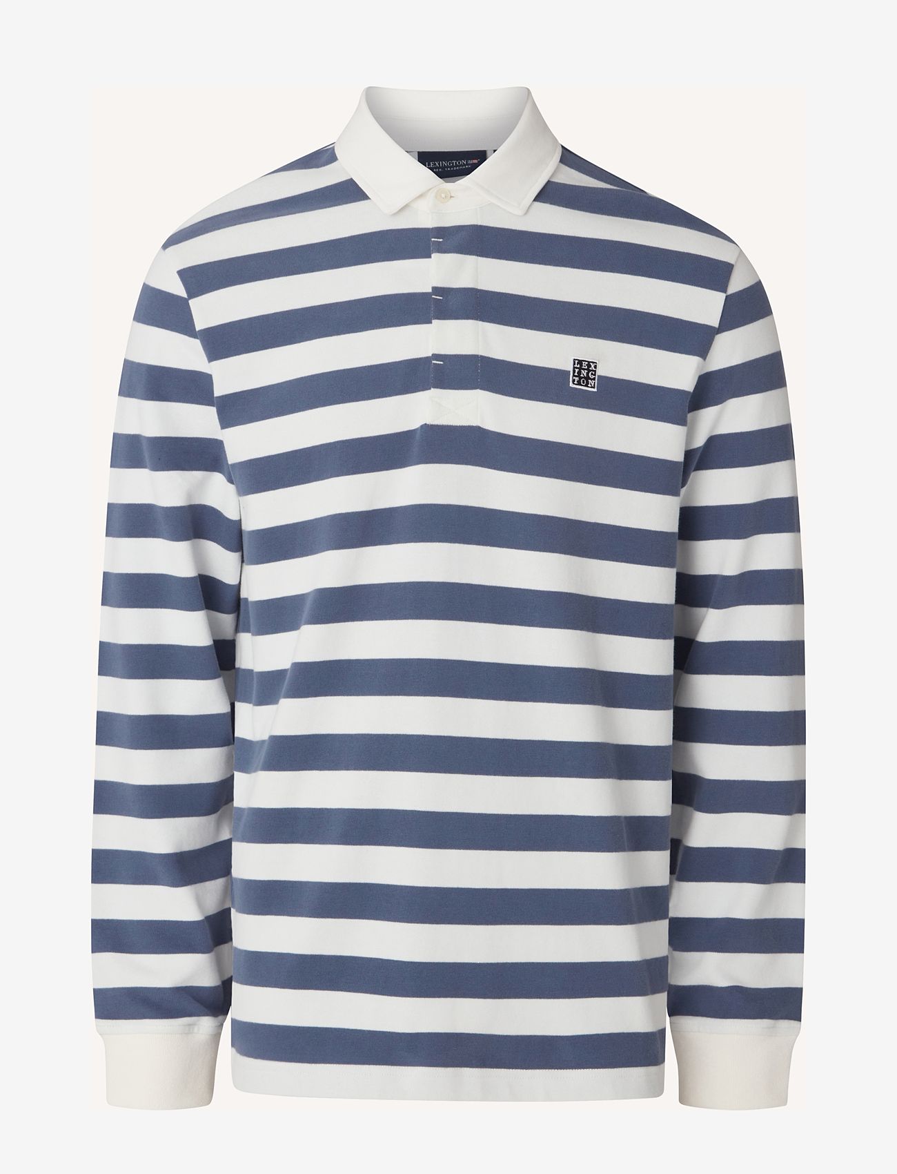 Lexington Clothing - Ron Bretton Rugby Shirt - pikkade varrukatega polod - blue/white stripe - 0