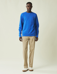 Lexington Clothing - Matteo Organic Cotton Crew Sweatshirt - sweatshirts - blue - 1