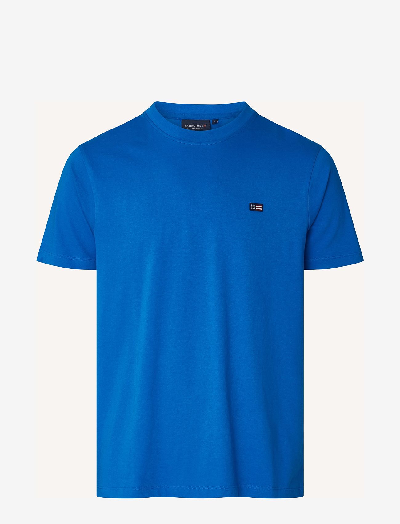 Lexington Clothing - Max Classic Organic Cotton Tee - kortärmade t-shirts - blue - 0