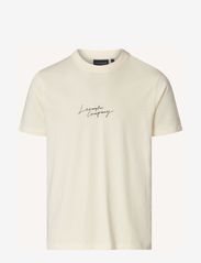 Lexington Clothing - Max Organic Cotton Printed Tee - lyhythihaiset - offwhite - 0