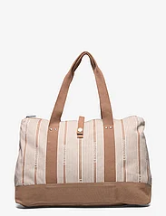 Lexington Clothing - Avenue Organic Cotton Jacquard Weekend Bag - weekender - brown multi stripe - 0