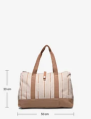 Lexington Clothing - Avenue Organic Cotton Jacquard Weekend Bag - weekend bags - brown multi stripe - 4