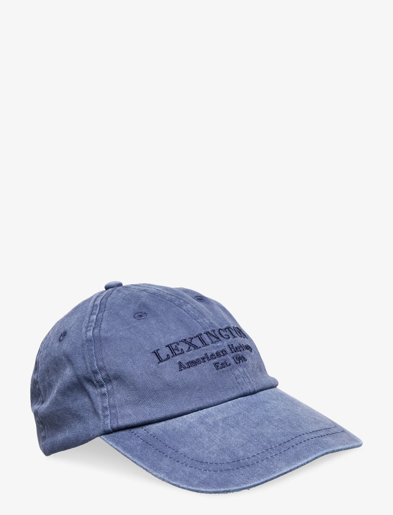Lexington Clothing - York Washed Cotton Cap - caps - dark blue - 0