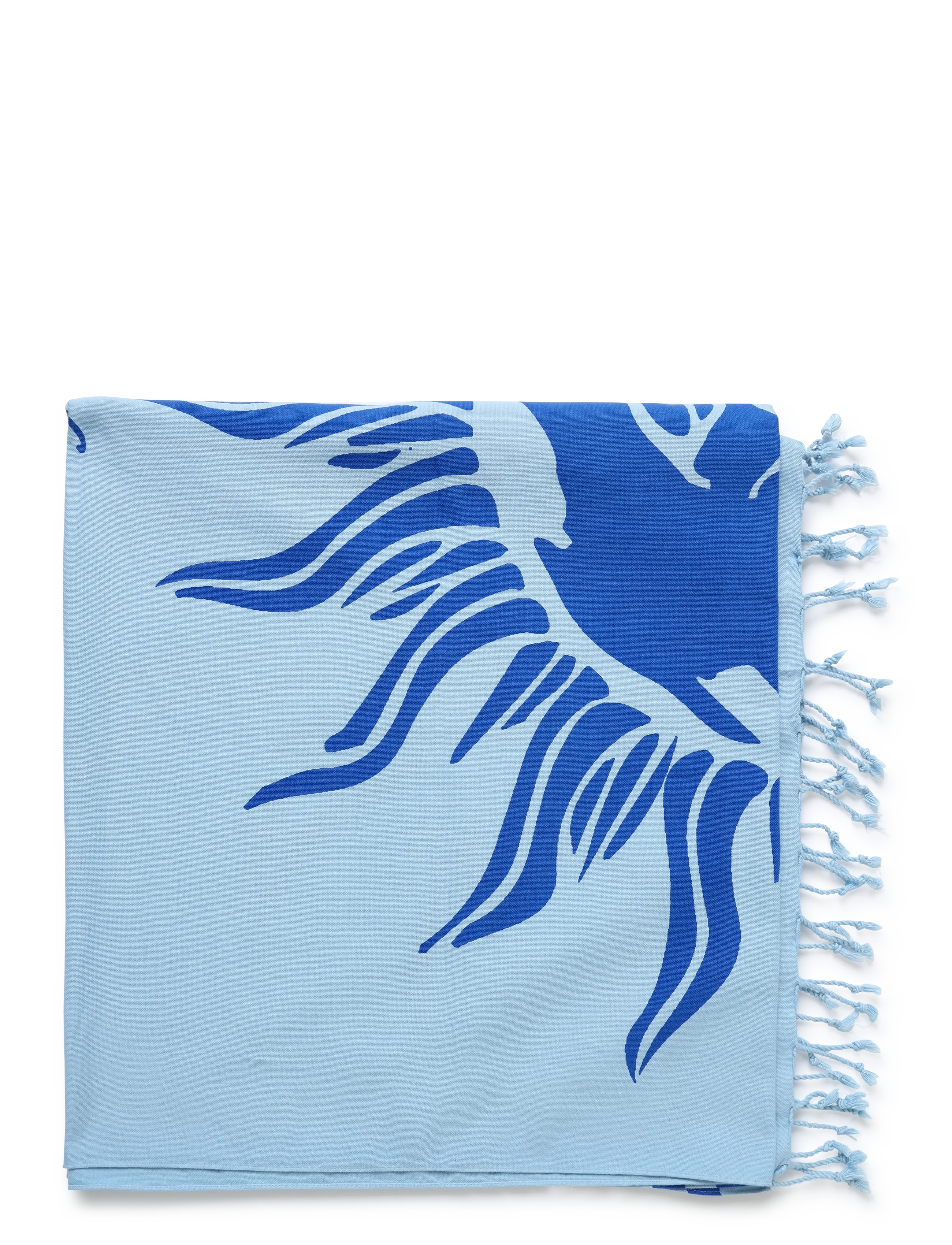 Lexington Clothing - Marion Organic Cotton Printed Beach Scarf - tynde tørklæder - sun print - 1