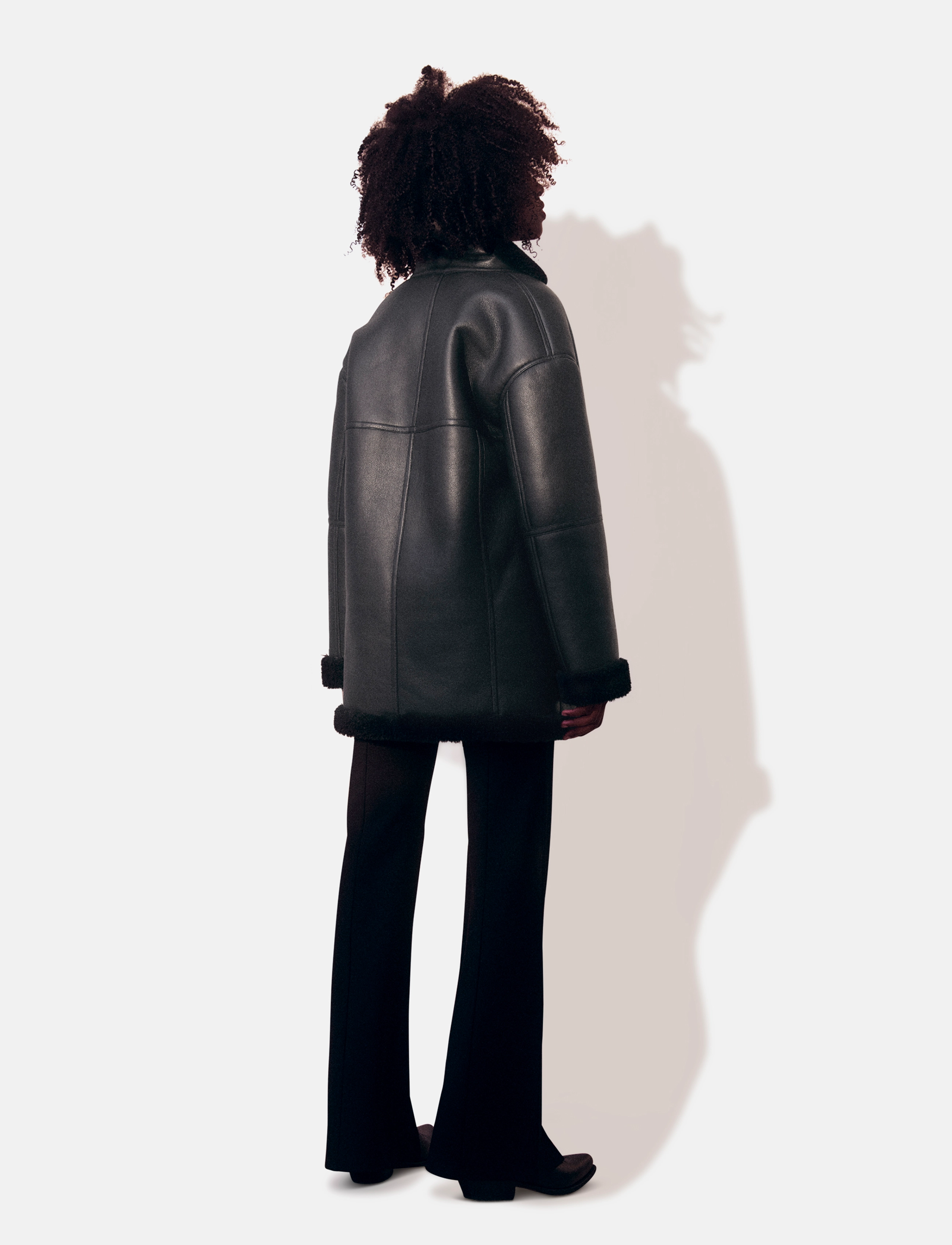 Lexington Clothing - Daniella Faux Shearling Coat - vestes de printemps - black - 2