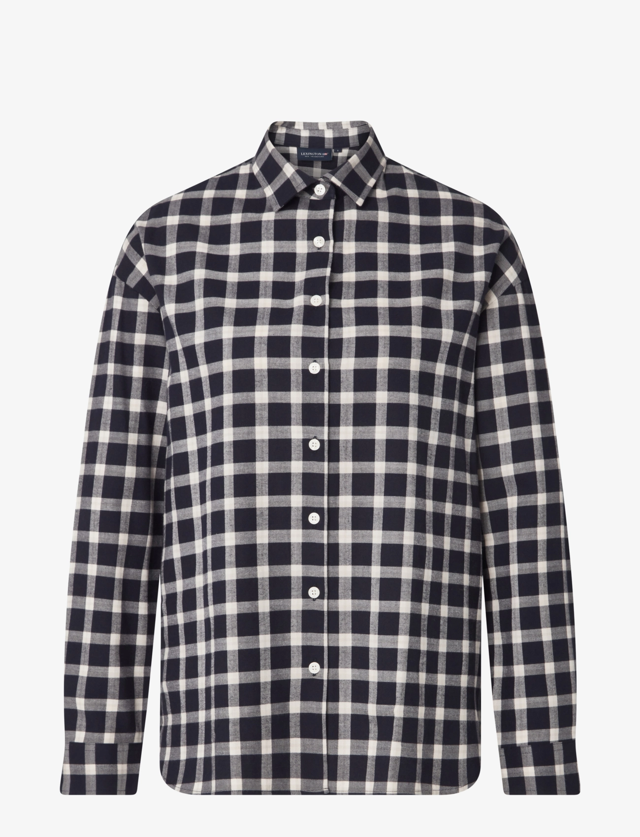 Lexington Clothing - Edith Organic Cotton Flannel Check Shirt - dark blue multi check - 1