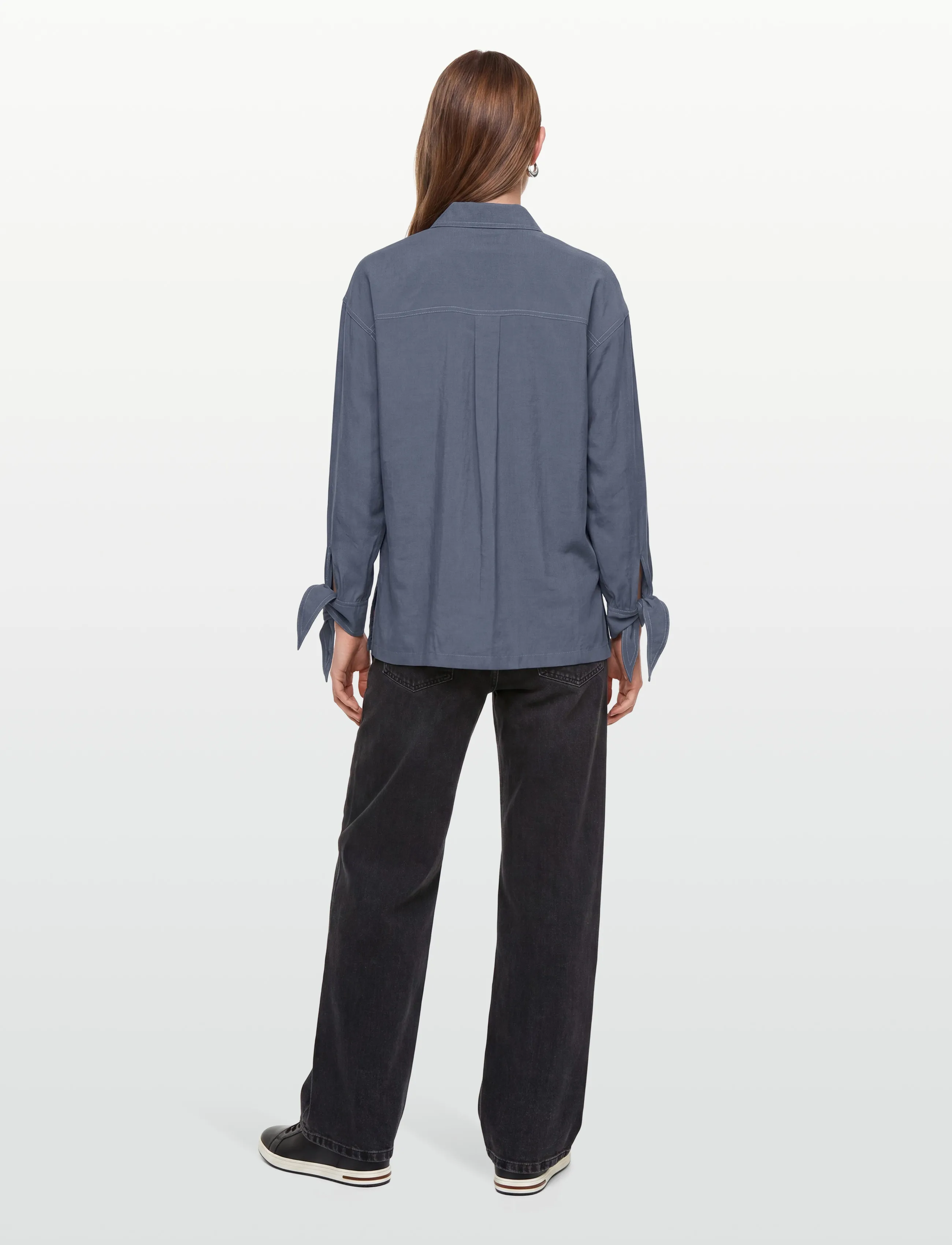 Lexington Clothing - Jessie Blouse - langærmede bluser - blue - 4