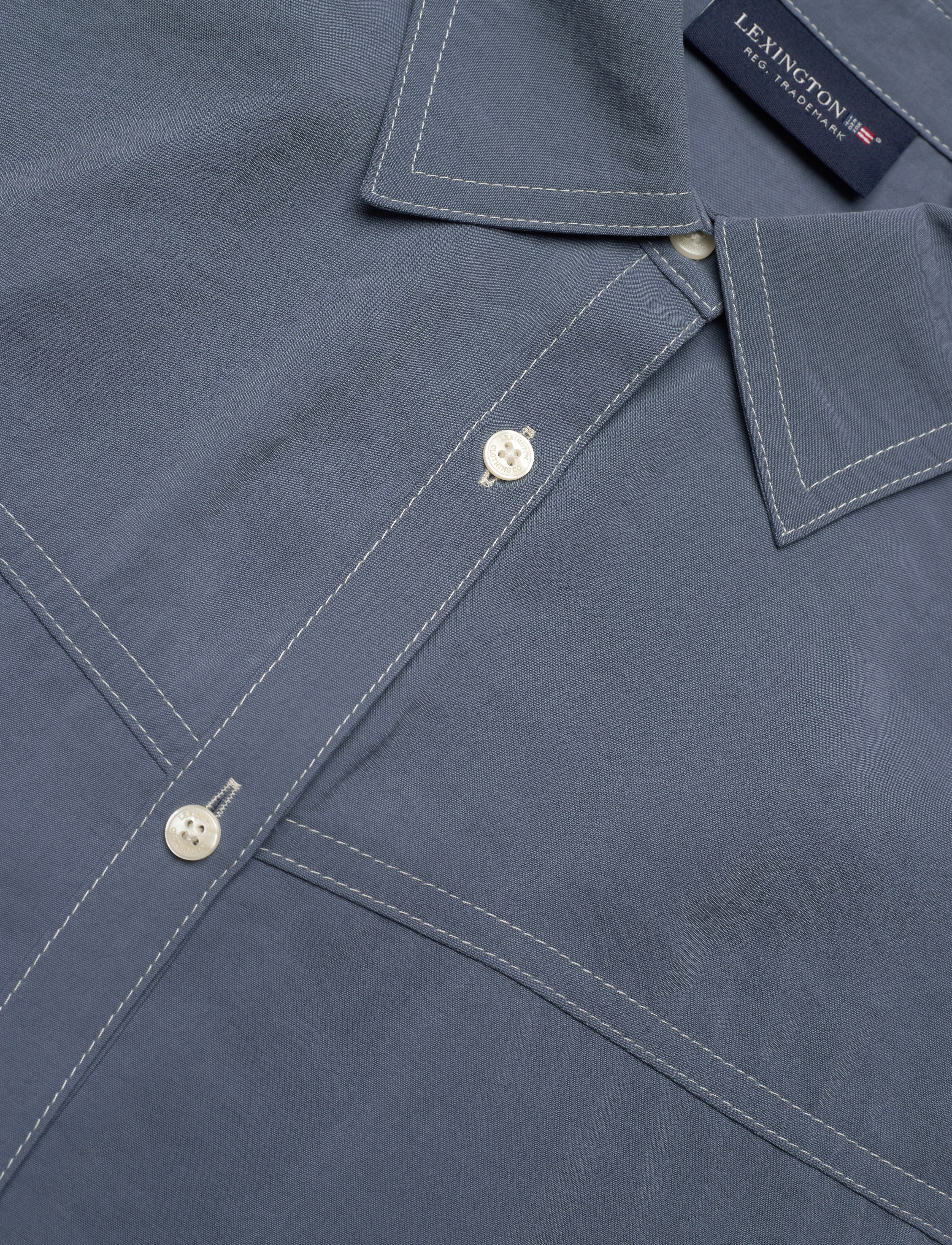 Lexington Clothing - Jessie Blouse - langærmede bluser - blue - 2