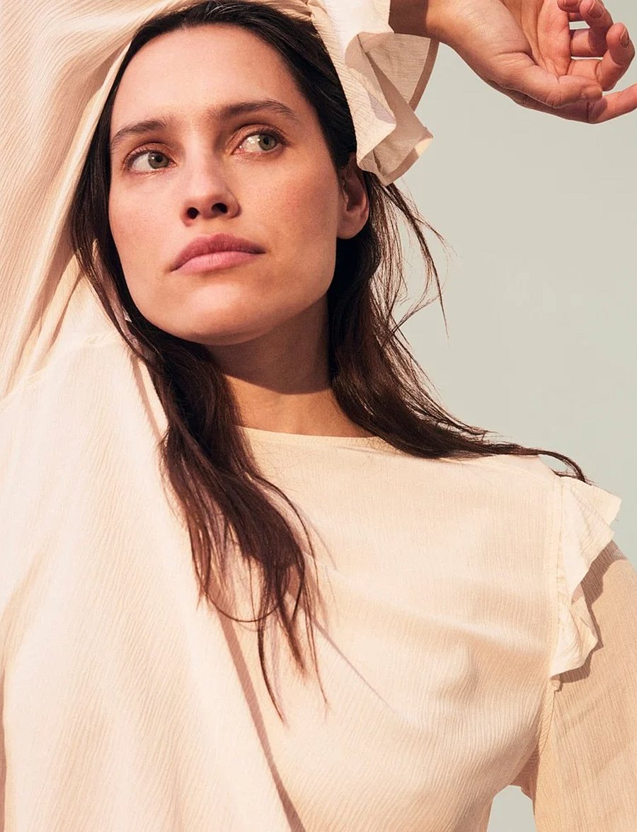Lexington Clothing - Carmen Blouse - blouses à manches longues - offwhite - 3