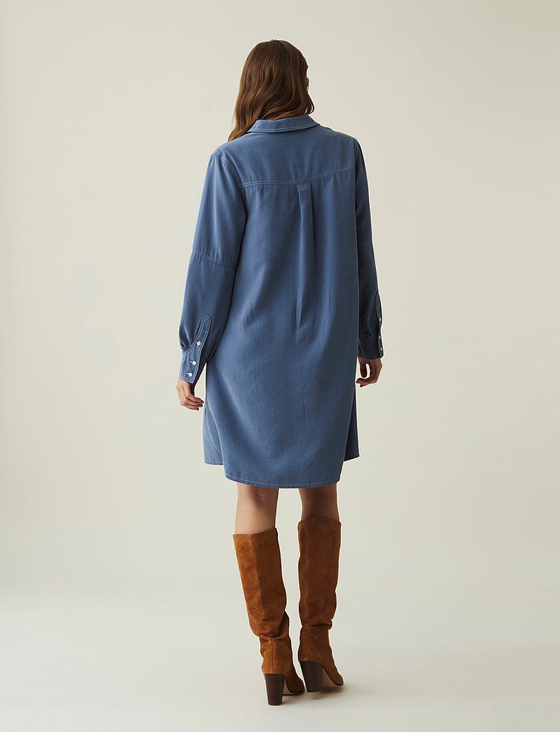 Lexington Clothing - Sierra Dress - skjortekjoler - blue - 2